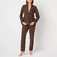 Black Label by Evan-Picone Womens Classic Fit Straight Suit Pant
