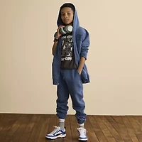 Xersion Little & Big Kid Boys Cuffed Mid Rise Regular Fit Fleece Jogger Pant
