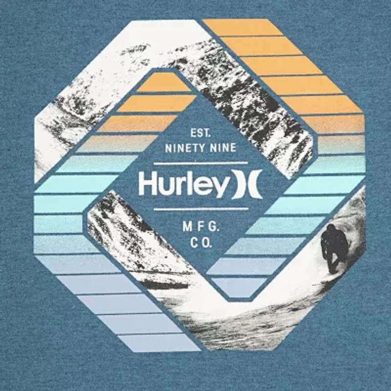 Hurley Big Kid Boys Crew Neck Short Sleeve Regular Fit Graphic T-Shirt
