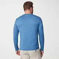 Free Country Mens Crew Neck Long Sleeve Classic Fit Graphic T-Shirt