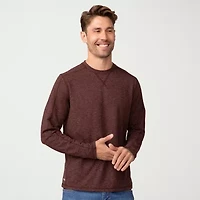 Free Country Mens Crew Neck Long Sleeve Stretch Fabric Active T-Shirt