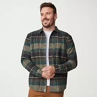 Free Country Mens Long Sleeve Regular Fit Flannel Shirt