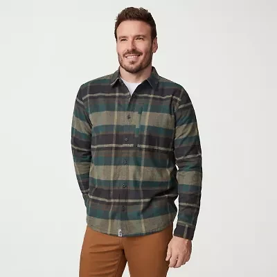 Free Country Mens Long Sleeve Regular Fit Flannel Shirt