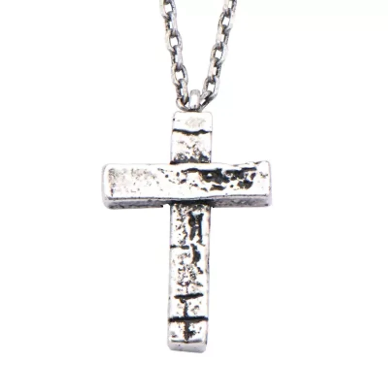 Mens Stainless Steel 24 Inch Pendant Necklace
