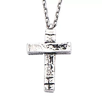 Mens Stainless Steel 24 Inch Pendant Necklace
