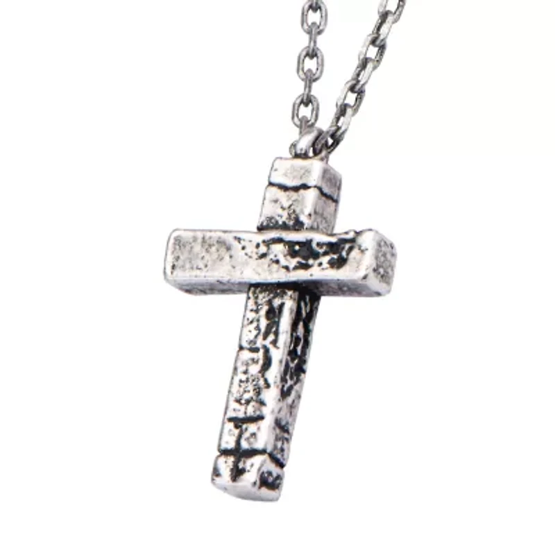 Mens Stainless Steel 24 Inch Pendant Necklace