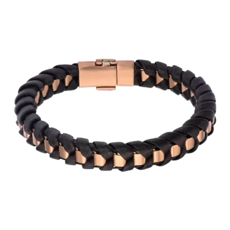 Mens Stainless Steel 8 1/2 Inch Link Bracelet