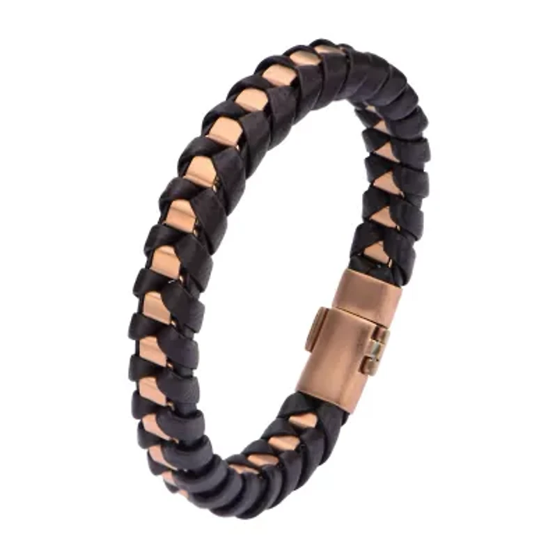 Mens Stainless Steel 8 1/2 Inch Link Bracelet