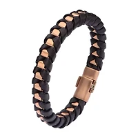 Mens Stainless Steel 8 1/2 Inch Link Bracelet