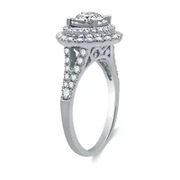 Signature By Modern Bride Womens / CT. T.W. Natural White Diamond 14K Gold Round Halo Bridal Set