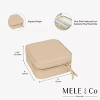 Mele And Co Stow And Go Mirrored Jewelry Travel Case