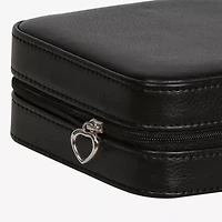 Mele And Co Dana Mirrored Black Jewelry Travel Case