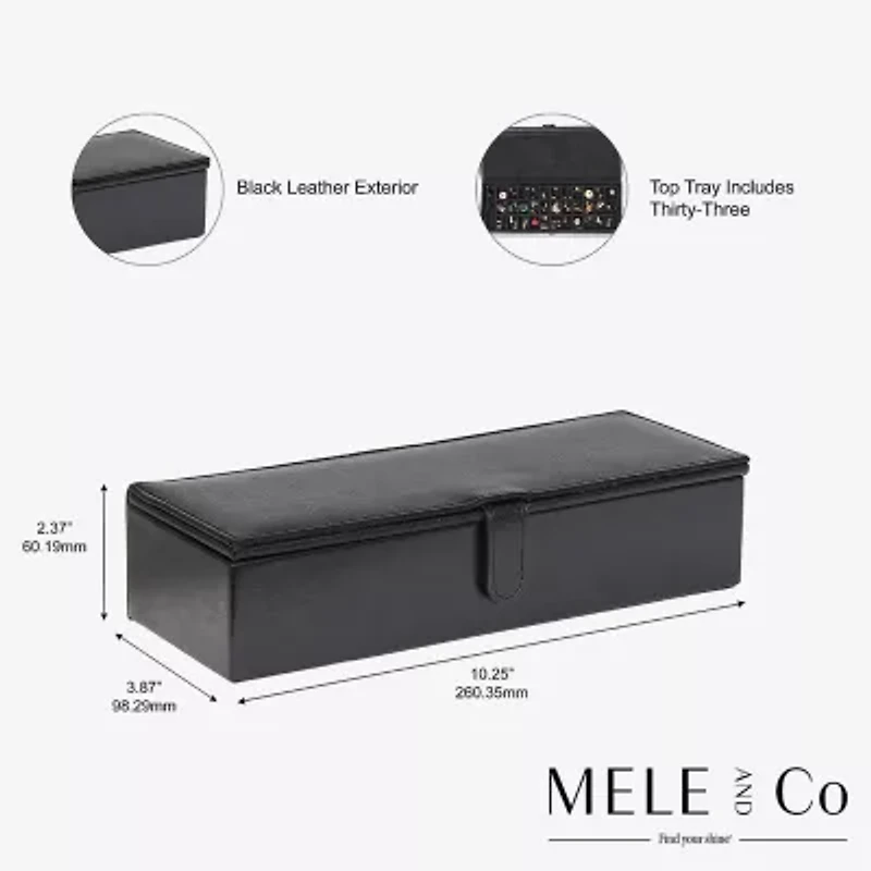 Mele And Co Ainsley Black Jewelry Box