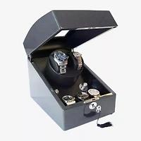 Mele And Co Gustavo Lockable Black Watch Box