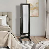 Mele And Co Victoria Lockable Java Jewelry Armoire