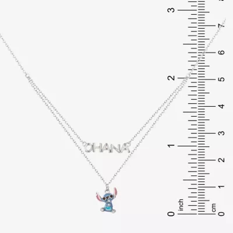 Disney Collection Girls Sterling Silver 15 Inch Pendant Necklace