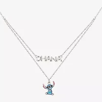 Disney Collection Girls Sterling Silver 15 Inch Pendant Necklace