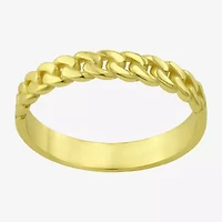 Womens 20MM 14K Gold Over Silver Band