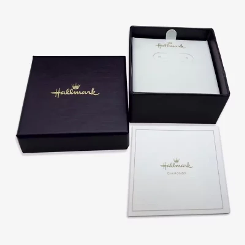 Hallmark Diamonds 1/10 CT.T.W. Natural Diamond Sterling SIlver & 14K Rose Gold over SIlver Heart Necklace