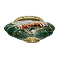 Kurt Adler Battery-Operated Water Snowman Tree With Sleigh Christmas Snow Globe