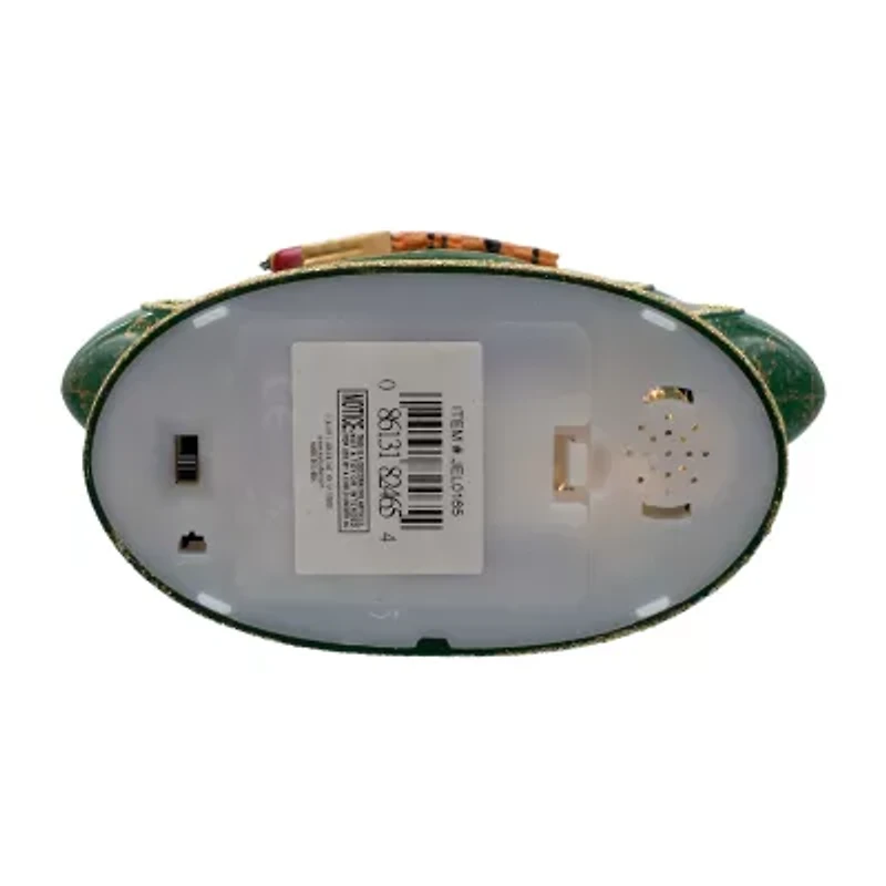 Kurt Adler Battery-Operated Water Snowman Tree With Sleigh Christmas Snow Globe