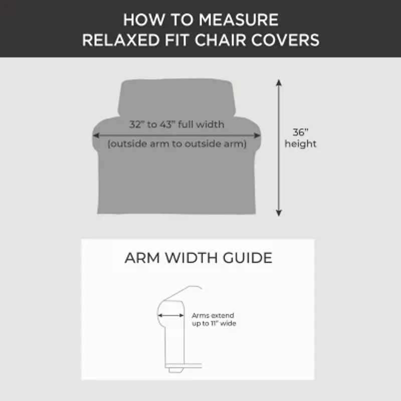 Sure Fit Heavy Weight Cotton Canvas Chair Slipcover