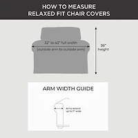 Sure Fit Heavy Weight Cotton Canvas Chair Slipcover