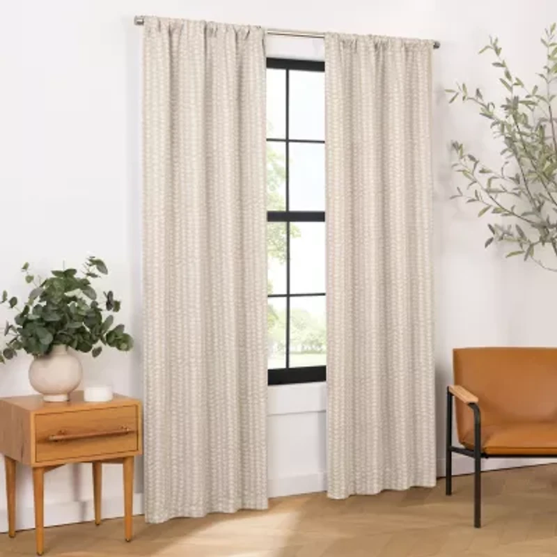 Eclipse Naya Rod Pocket Energy Saving Blackout Single Curtain Panel