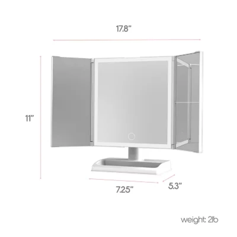 Slf Led Trifold Armoire Mirror