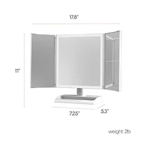 Slf Led Trifold Armoire Mirror