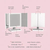 Slf Led Trifold Armoire Mirror