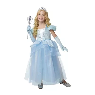 Little & Big Kid Girls Blue Princess 4-pc. Costume