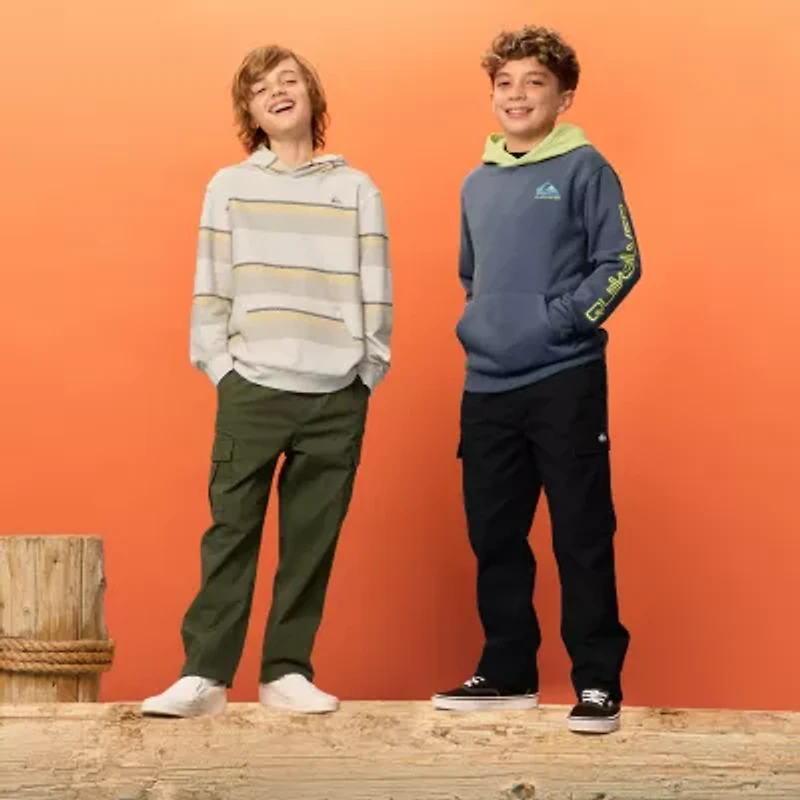 Quiksilver Big Kid Boys Drawstring Waist Straight Cargo Pant