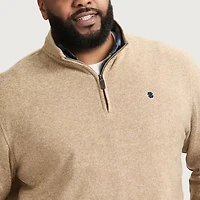 IZOD Thermasoft Sweater Fleece Mens Mock Neck Long Sleeve Big and Tall Quarter-Zip Pullover