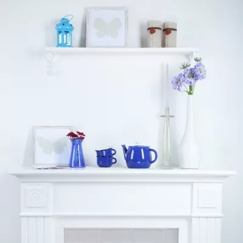 20'' Glass Swirled Taper Candle Holder
