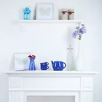 20'' Glass Swirled Taper Candle Holder