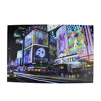 LED Lighted NYC Times Square Canvas Wall Art 15.75'' x 23.5''