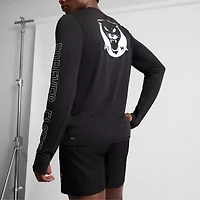 PUMA Mens Crew Neck Long Sleeve Active T-Shirt