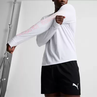 PUMA Mens Crew Neck Long Sleeve Active T-Shirt