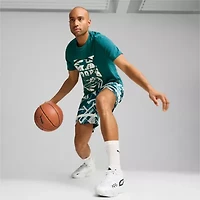 PUMA Mens Crew Neck Short Sleeve Regular Fit Graphic T-Shirt