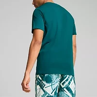 PUMA Mens Crew Neck Short Sleeve Regular Fit Graphic T-Shirt