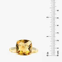 Effy Final Call  Womens Genuine Gemstone 14K White/Yellow/Rose Gold Cushion Cocktail Ring
