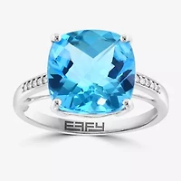 Effy Final Call  Womens Genuine Gemstone 14K White/Yellow/Rose Gold Cushion Cocktail Ring