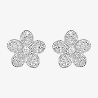 Effy  (E-F / Vs2-Si1) 3/4 CT. T.W. Lab Grown White Diamond Sterling Silver 47mm Flower Stud Earrings