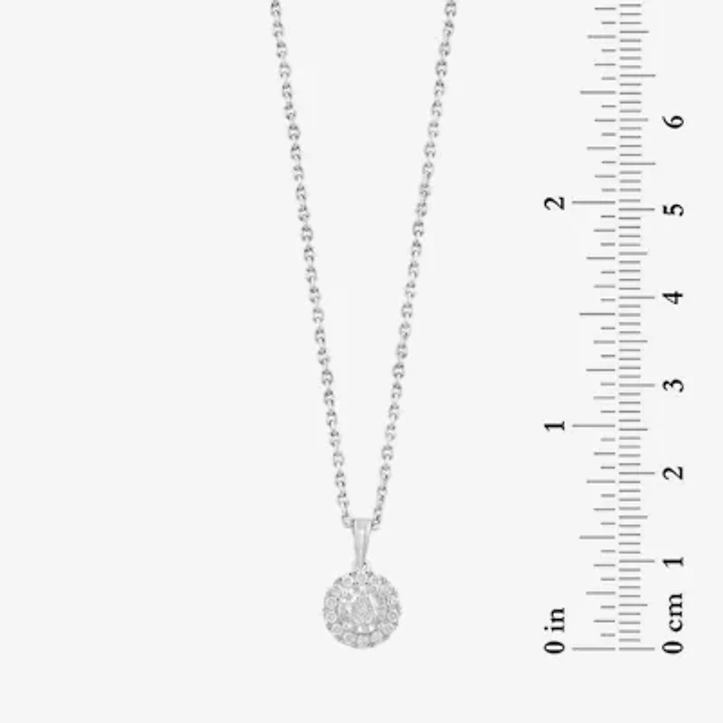 Effy  (G / Si1-Si2) Womens 5/8 CT. T.W. Lab Grown White Diamond 2-pc. Pendant Necklace Set