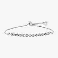 Effy  (G / Si1-Si2) Womens 1/7 CT. T.W. Lab Grown White Diamond Sterling Silver Bolo Bracelet