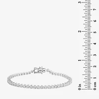 Effy  (G / Si1-Si2) Womens 1 CT. T.W. Lab Grown White Diamond Sterling Silver 7 Inch Tennis Bracelet