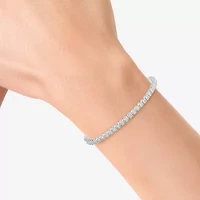 Effy  (G / Si1-Si2) Womens 1 CT. T.W. Lab Grown White Diamond Sterling Silver 7 Inch Tennis Bracelet