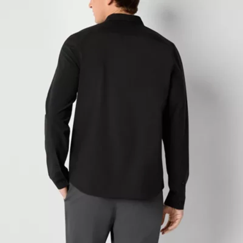 Stylus Mens Long Sleeve Regular Fit Button-Down Shirt