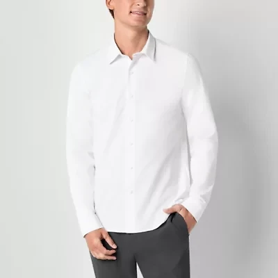 Stylus Mens Long Sleeve Regular Fit Button-Down Shirt